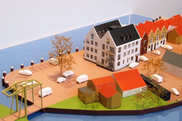 Woningbouwproject maquette